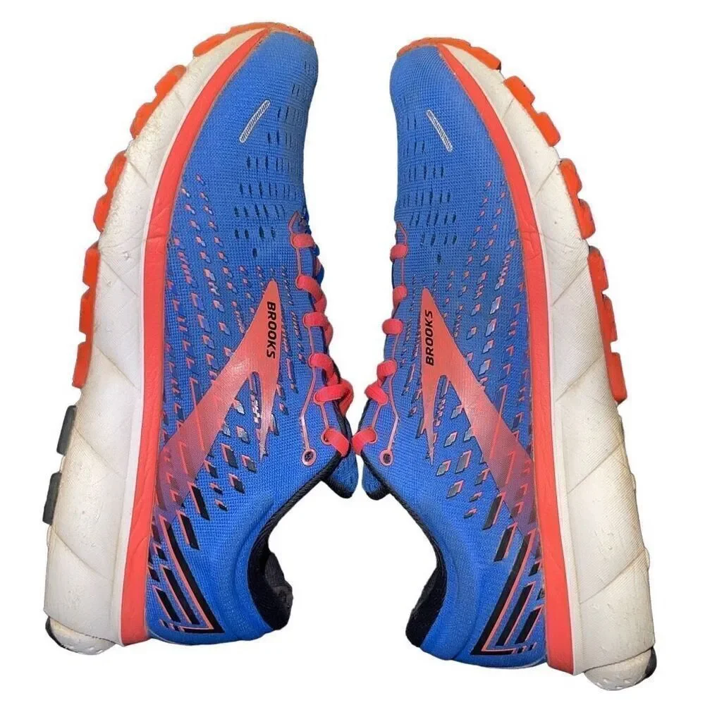 Brooks Ghost 13 Women's Blue Mesh Athletic Road Running Shoes Size US 8.5